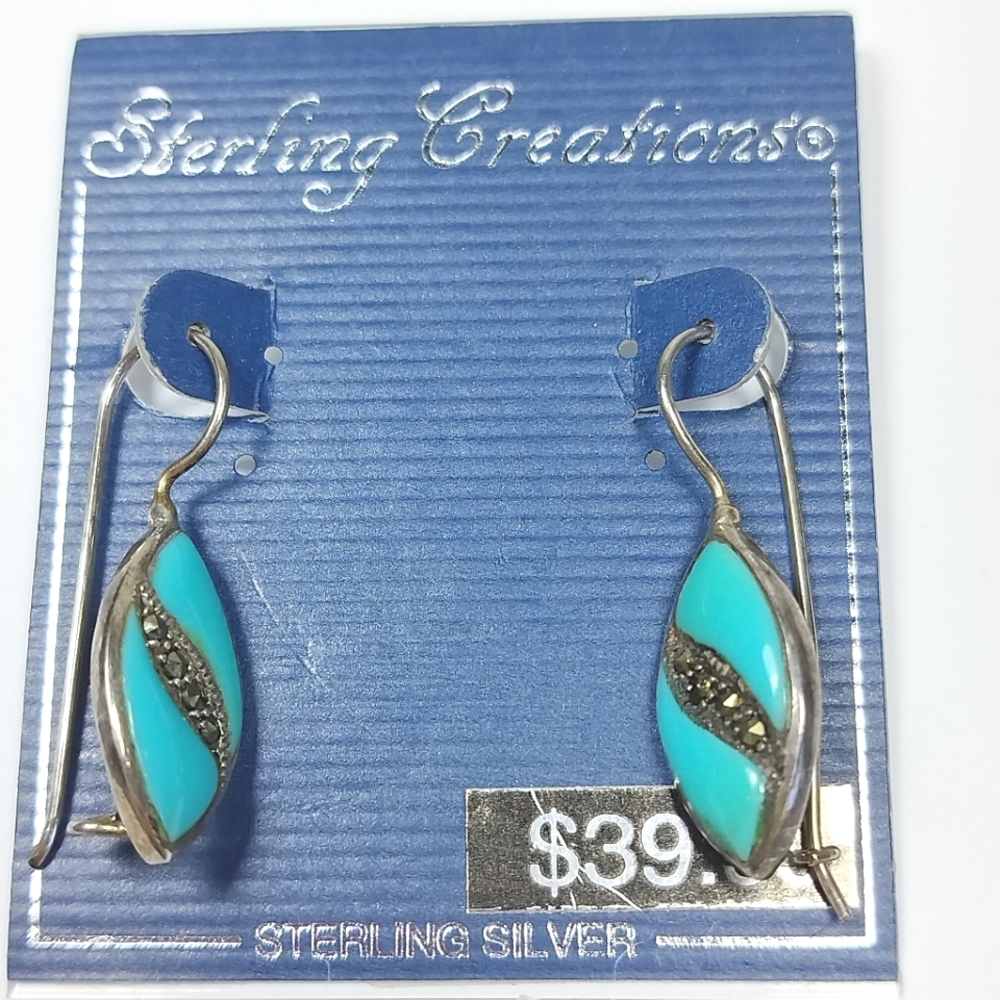 Sterling Creations MS SIM Turquoise Eurowire NWT